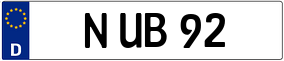 Truck License Plate